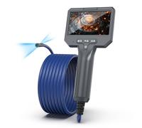 TURNRISE Endoscopio Camara de Inspeccion Doble Lente Cámara Endoscópica 4,3'' Pantalla IPS 1920P HD Endoscopio 3,5M Boroscopio con 7 Luces LED Camara Endoscopica IP67 Camara Inspeccion Tuberias 32 GB