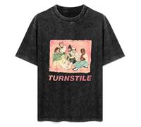 Turnstile Love Connection American Hardcore Punk Band Mens Black T-Shirt Graphic tee Printed Unisex Shirt M