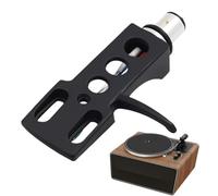 Turntable Cartridge Headshell - Aluminium Alloy Needle Holder | Black Silver Record Player Mount, Studio Accessory for Vinyl, Enthusiasts, Home Audio Setup, Music Performance, Collectors