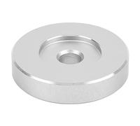 Turntable Spindle Adapter | Silver Metal Record Adapter for Stable Analog Disc Playback | Replacement Part for Record Players/Phonographs | Easy Installation, Robust