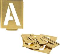 TURNUS Juego de plantillas de marcado 327 letras de la A a la Z altura de los caracteres 100mm hoja especial TURNUS