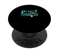 Turquesa Color Proof Over Promises Gráfico Turquesa PopSockets PopGrip Adhesivo