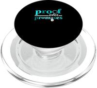 Turquesa Color Proof Over Promises Gráfico Turquesa PopSockets PopGrip para MagSafe