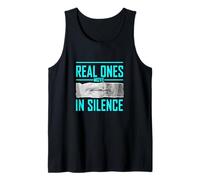 Turquesa Color Real Ones Move In Silence Gráfico Turquesa Camiseta sin Mangas