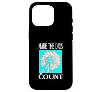 Turquesa Don't Count The Days Gráfico Turquesa Carcasa para iPhone 16 Pro