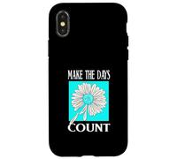 Turquesa Don't Count The Days Gráfico Turquesa Carcasa para iPhone X/XS
