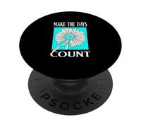 Turquesa Don't Count The Days Gráfico Turquesa PopSockets PopGrip Adhesivo