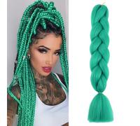 Turquesa Extension Per Treccine Africane 24" Ombre Jumbo Treccia Extension Capelli Fibra Sintetica Treccia Di Scatola Crochet Twist Intrecciare