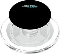 Turquesa Keep It Moving Gráfico Turquesa PopSockets PopGrip para MagSafe