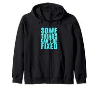 Turquesa Some Things Stay Broke Turquesa Gráfico Sudadera con Capucha