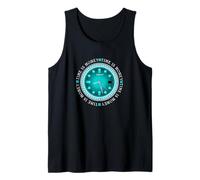Turquesa Time Is Money Turquesa Gráfico Camiseta sin Mangas