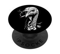 Turquía con Actitud Humor Acción de Gracias PopSockets PopGrip Adhesivo