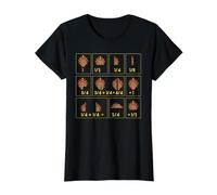Turquía Fracción de matemáticas Divertido enseñar Profesor de Escuela de Acción de Gracias Camiseta gráfica económica, Mujer, Negro, XS