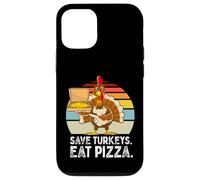 Turquía Gracioso Acción de Gracias Salvar Pavos Comer Pizza Hombres Niños Carcasa para iPhone 12/12 Pro