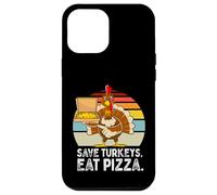 Turquía Gracioso Acción de Gracias Salvar Pavos Comer Pizza Hombres Niños Carcasa para iPhone 12 Pro MAX