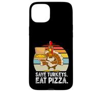 Turquía Gracioso Acción de Gracias Salvar Pavos Comer Pizza Hombres Niños Carcasa para iPhone 15 Plus