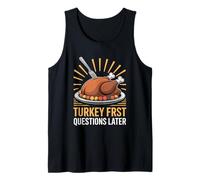 Turquía Primeras preguntas después del Día de Acción de Gracias Camiseta sin Mangas