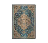 Paperblanks Cuaderno mini Turquoise Chronicles – Tapa flexi, 80 g/m², marcador de cinta