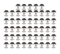 Turquoise Rivet Stud Round Spikes 50pcs 8mm DIY Crafts Accessories for Bag Bracelet Decorations Artificial Turquoise Button Rivets Alloy Material Multiple Colors Christmas Gifts (No. 18)