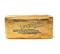 Turrón Artesano de Jijona 74% almendra marcona NACIONAL - Edición Gourmet en papel Oro 500 gramos. LingoTerró