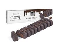 Turrón Casa Cacao del Celler de Can Roca by Jordi Roca 300g en Estuche - Torrons Vicens | Turrón gourmet de chocolate con praliné y nibs de cacao caramelizados | Homenaje al cacao más puro
