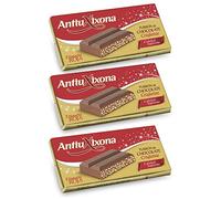 Turrón Chocolate Crujiente 250 gramos - [PACK 3 TABLETAS] - Marca Antiu Xixona