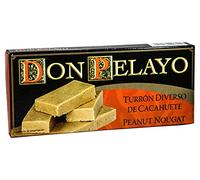 Turrón de Cacahuete Don Pelayo - 200 g - Delicioso sabor a turrón con auténtico CACAHUETE