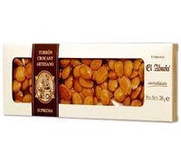 Turrón de crocant con almendra y miel en barra de 200 gramos calidad suprema - Turrones El Abuelo, fabricado en Jijona