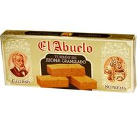 Turrón de Jijona El Abuelo, artesano, 300 gramos, blando con denominación de Origen.