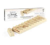 Turrón de Leche Merengada by Quique Dacosta 300g en Estuche - Torrons Vicens | Turrón gourmet de chocolate blanco con notas de limón y canela | Dulce, refrescante y aromático