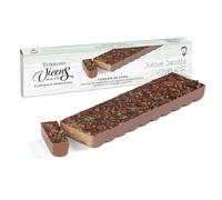 Turrón de Pino by Quique Dacosta 300g Torrons Vicens - Dulces navideños de Calidad Suprema con Tradición e innovación - Praliné de almendra con piñones caramelizados, barquillos y caramelo de pino