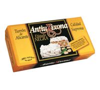 Turrón Duro de Alicante Antiu Xixona Etiqueta Negra, 150g, Artesanal de Jijona