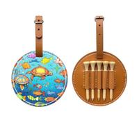 Turtle and Fish - Bolsa de almacenamiento multifuncional para camisetas de golf, material de poliuretano duradero