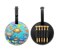 Turtle and Fish - Bolsa de almacenamiento para camisetas de golf, multifuncional, para hombres, material de poliuretano duradero