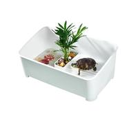 Turtle Aquarium Kit, Deepened Turtle Tank Starter Kit, Reptile Terrarium with Basking Platforms, Multi-Functional Habitat for Aquatic Turtles, Ideal Pet for Comfortable Living