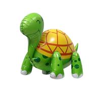 Turtle Balloon, 4d Walking Foil Balloons, 25.98x18.9x15.75 Inches Innovative Design, Large Smiling Sea Turtle for Animal Zoo Theme, Birthday, Baby Shower Decorations