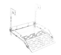 Turtle Basking Ramp, Acrylic Transparent Climbing, Aquarium Reptile Resting Terrace for Turtles, Frogs, Lizards and Hermit Crabs, 7.87x9.84x1.97 Inches