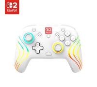 Turtle Beach Afterglow Blanco Mando de juego RGB inalámbrico para Nintendo Switch 2