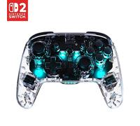 Turtle Beach Afterglow Clear Mando de juego RGB inalámbrico para Nintendo Switch 2