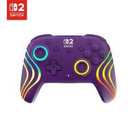 Turtle Beach Afterglow Wave Morado Mando de juego RGB inalámbrico para Nintendo Switch 2