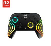 Turtle Beach Afterglow Wave Negro Mando de juego RGB inalámbrico para Nintendo Switch 2
