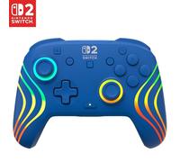 Turtle Beach Afterglow Wave Azul Mando de juego RGB inalámbrico para Nintendo Switch 2