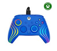 Gamepad Alámbrico Azul RGB USB-C Compatible PC Xbox Series X S One Joysticks Ergonómico