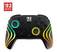Turtle Beach Afterglow Wave Negro Mando de juego RGB inalámbrico para Nintendo Switch 2