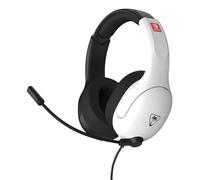 Turtle Beach Airlite Fit Auriculares con Cable para Juegos en Blanco y Negro con Licencia Oficial para Todos los Nintendo Switch: micrófono abatible y silenciable, Orejeras de Comodidad Superior