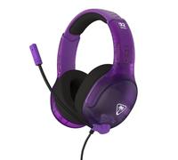 Auriculares Turtle Beach Airlite Fit con cable, micrófono abatible y licencia Nintendo, negro y púrpura