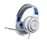 Turtle Beach Atlas 200 Blanco Auriculares de Juego con Cable con Licencia Oficial para Playstation, PS5, PS4, transductores Nanoclear de 50 mm, micrófono con función de Silencio al abatir