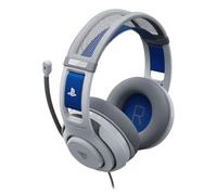 Turtle Beach Atlas 200 Cascos multiplataforma con cable para PS5, PS4, PC | Blanco, licencia PlayStation, control 50 mm, audio 3D, mic c/silenciado, auric. c/espuma viscoelás., diadema flotante, ligero