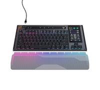 Turtle Beach Command Series KB7 TKL Teclado para Juegos con Cable, Pantalla táctil de 4.3 Pulgadas, interruptores de Efecto Hall de Perfil bajo Titan, Teclas PBT de Doble Disparo, sondeo Real 8K
