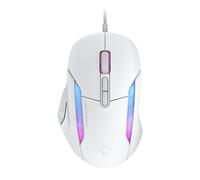 Turtle Beach Kone II: ratón con Cable ergonómico RGB para Juegos, Sensor óptico de 26 000 PPP, interruptores ópticos de 100 Millones de clics, Blanco ártico